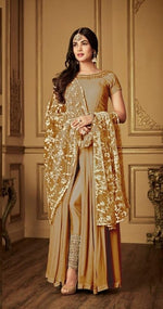 Women Musturd Color Printed Ethnic Salwar Suit