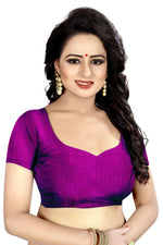 Womens Rama Color Maalgudi Silk Designer Saree With Blouse