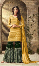 Women Yellow Color Printed Ethnic Desighn Salwar Suit