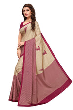 Womens Maroon Color Maalgudi Silk Designer Saree With Blouse