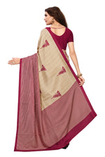 Womens Maroon Color Maalgudi Silk Designer Saree With Blouse
