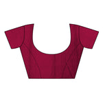Womens Maroon Color Maalgudi Silk Designer Saree With Blouse