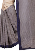 Womens Navy Blue  Color Maalgudi Silk Designer Saree With Blouse