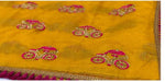 Womens Yellow Color Pure Chanderi Cotton Saree With Embroidery Work