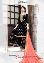 Woment Black Color Printed Ethnic Desighn Salwar Suit