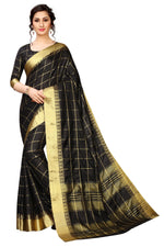 Beutiful Black Color Cotton Saree