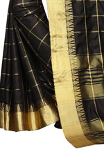 Beutiful Black Color Cotton Saree