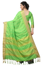 Stylish Green Color Cotton Saree
