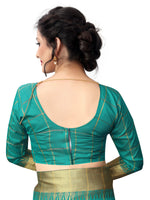 Stylish Skyblue Color Cotton Saree