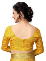 Stylish Yellow Color Cotton Saree