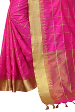 Stylish Pink Color Cotton Saree
