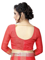 Heavy Look Cotton Silk Cheks Saree