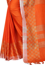 Heavy Look Cotton Silk Chex Saree