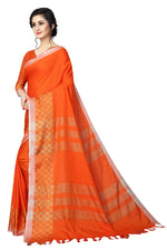 Heavy Look Cotton Silk Chex Saree