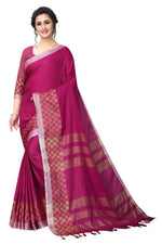 Heavy Look Cotton Silk Chex Saree