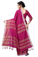 Heavy Look Cotton Silk Chex Saree