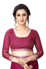 Heavy Look Cotton Silk Chex Saree
