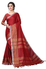 Heavy Look Cotton Silk Chex Saree