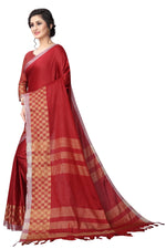 Heavy Look Cotton Silk Chex Saree