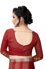 Heavy Look Cotton Silk Chex Saree