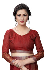 Heavy Look Cotton Silk Chex Saree