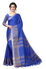 Heavy Look Cotton Silk Chex Saree