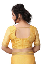 Women's Linen Saree With Blouse Piece