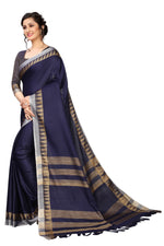 Women's Linen Saree With Blouse Piece
