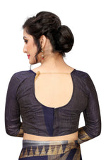 Women's Linen Saree With Blouse Piece