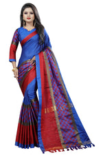 Designers Women's Cotton Silk Fancy Saree With Blouse & Zalar