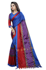 Designers Women's Cotton Silk Fancy Saree With Blouse & Zalar