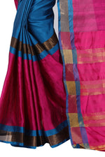 Women's New Designer Cotoon Turqouise Silk Saree