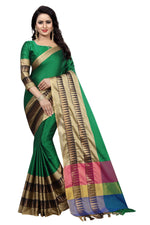 Cotton Silk Green Saree