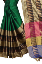 Cotton Silk Green Saree