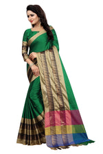Cotton Silk Green Saree