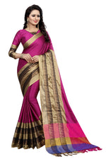 Cotton Silk Pink Saree