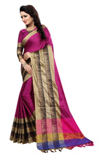 Cotton Silk Pink Saree