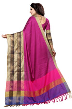 Cotton Silk Pink Saree