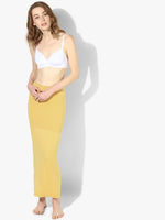 Yellow Lycra Blend  Shaper Petticoats