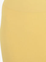 Yellow Lycra Blend  Shaper Petticoats