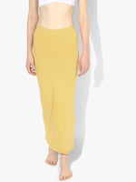 Yellow Lycra Blend  Shaper Petticoats