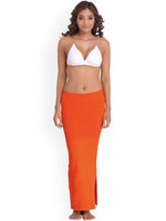 Orange Lycra Blend  Shaper Petticoats