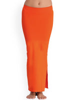 Orange Lycra Blend  Shaper Petticoats