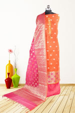 Women's Festive Wear Banarasi Silk Dress Material With Banarasi Dupatta