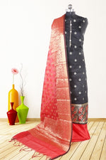 Women's Festive Wear Banarasi Silk Dress Material With Banarasi Dupatta