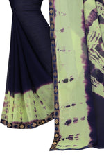 Womens Festive Design Shiffone Silk Printed Saree With Blouse