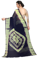 Womens Festive Design Shiffone Silk Printed Saree With Blouse