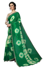 Womens Festive Design Shiffone Silk Printed Saree With Blouse