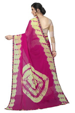 Womens Festive Design Shiffone Silk Printed Saree With Blouse