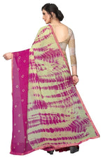 Womens Festive Design Shiffone Silk Printed Saree With Blouse